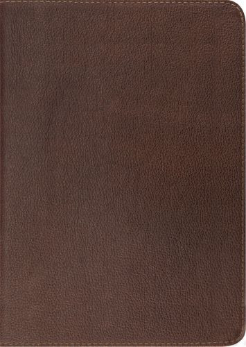 ESV Study Bible (Cowhide, Deep Brown) - Genuine Leather With ribbon marker(s)