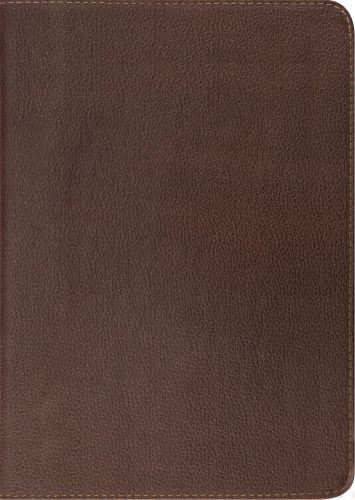 ESV Study Bible (Cowhide, Deep Brown) - Genuine Leather With ribbon marker(s)