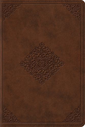 ESV Study Bible, Personal Size (TruTone, Saddle, Ornament Design) - Imitation Leather With ribbon marker(s)