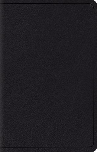 ESV Wide Margin Reference Bible (Top Grain Leather, Black) - Genuine Leather With ribbon marker(s)