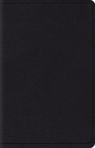 ESV Wide Margin Reference Bible (Top Grain Leather, Black) - Genuine Leather With ribbon marker(s)