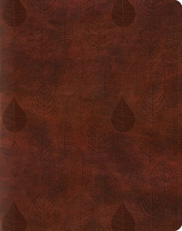 ESV Single Column Journaling Bible (TruTone, Chestnut, Leaves Design) - Imitation Leather With ribbon marker(s)