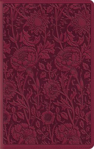 ESV Large Print Compact Bible (TruTone, Berry, Floral Design) - Imitation Leather With ribbon marker(s)