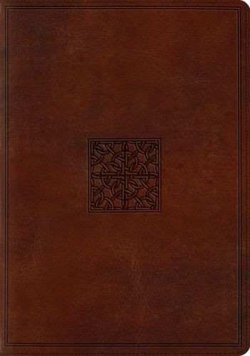 ESV Study Bible (TruTone, Walnut, Celtic Imprint Design) - Imitation Leather With ribbon marker(s)