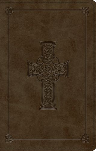 ESV Large Print Value Thinline Bible (TruTone, Olive, Celtic Cross Design) - Imitation Leather