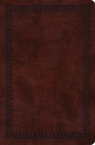 ESV Value Compact Bible (TruTone, Mahogany, Border Design) - Imitation Leather