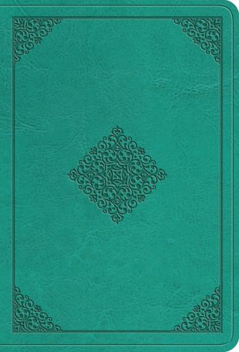 ESV Value Large Print Compact Bible (TruTone, Teal, Ornament Design) - Imitation Leather