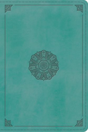 ESV Study Bible, Personal Size (TruTone, Turquoise, Emblem Design) - Imitation Leather With ribbon marker(s)