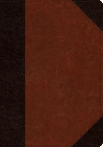 ESV Large Print Wide Margin Bible (TruTone, Brown/Cordovan, Portfolio Design) - Imitation Leather With ribbon marker(s)