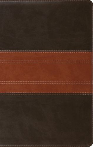 ESV Large Print Personal Size Bible (TruTone, Forest/Tan, Trail Design) - Imitation Leather With ribbon marker(s)