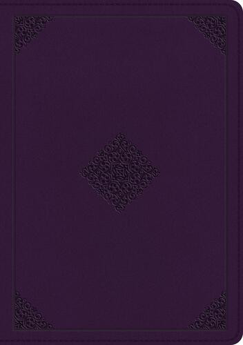 ESV Single Column Journaling Bible, Large Print (TruTone, Lavender, Ornament Design) - Imitation Leather With ribbon marker(s)