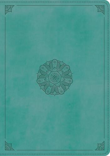 ESV Study Bible (TruTone, Turquoise, Emblem Design) - Leather / fine binding Multicolor With ribbon marker(s)