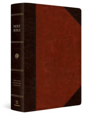 ESV Super Giant Print Bible (TruTone, Brown/Cordovan, Portfolio Design) - Imitation Leather With ribbon marker(s)