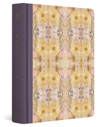 ESV Single Column Journaling Bible, Large Print, Artist Series (Cloth over Board, Jessica Dennis Bush, Cosmos) - Hardcover With ribbon marker(s)