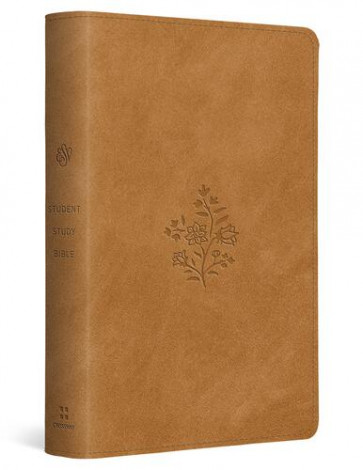 ESV Student Study Bible (TruTone, Nubuck Caramel, Wildflower Design) - Imitation Leather With ribbon marker(s)