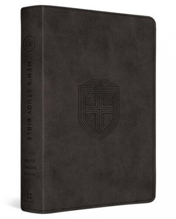 ESV Men's Study Bible (TruTone, Charcoal, Shield Design) - Imitation Leather With ribbon marker(s)