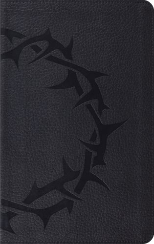 ESV Thinline Bible (TruTone, Charcoal, Crown Design) - Imitation Leather With ribbon marker(s)