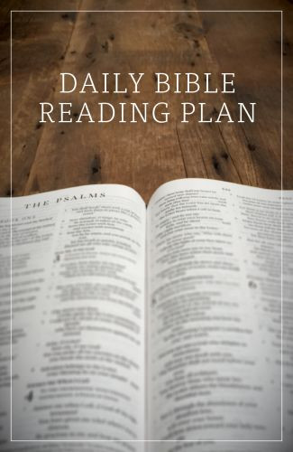 Daily Bible Reading Plan  - Pamphlet