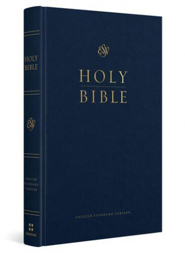 ESV Church Bible, Large Print (Hardcover, Blue) - Hardcover