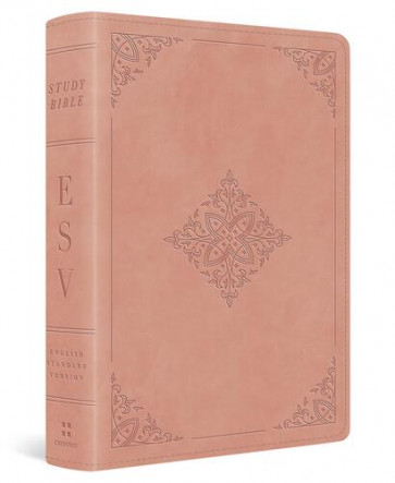 ESV Study Bible, Personal Size (TruTone, Blush Rose, Fleur-de-lis Design) - Imitation Leather With ribbon marker(s)