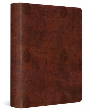 ESV Single Column Journaling Bible (TruTone, Chestnut, Leaves Design) - Imitation Leather With ribbon marker(s)