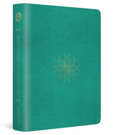 ESV Single Column Journaling Bible (TruTone, Teal, Resplendent Cross Design) - Imitation Leather With ribbon marker(s)