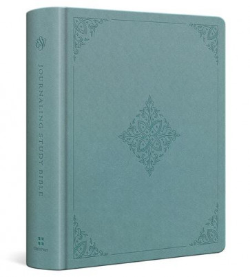 ESV Journaling Study Bible (TruTone over Board, Paris Sky, Fleur-de-lis Design) - Imitation Leather With ribbon marker(s)