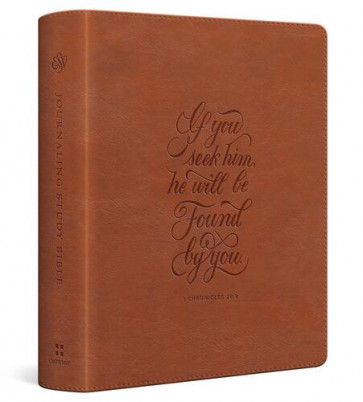 ESV Journaling Study Bible (TruTone, English Saddle, 1 Chronicles 28:9 Design) - Imitation Leather With ribbon marker(s)
