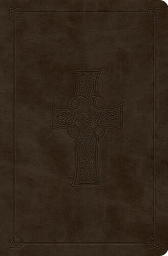 ESV Value Compact Bible (TruTone, Olive, Celtic Cross Design) - Imitation Leather