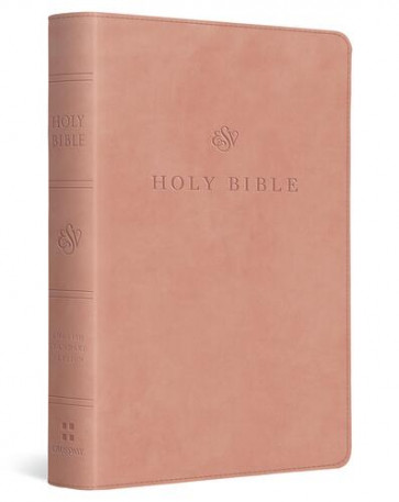 ESV Large Print Compact Bible, Red Letter (TruTone, Blush Rose) - Imitation Leather With ribbon marker(s)