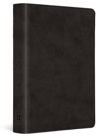 ESV Large Print Value Compact Bible, Red Letter (TruTone, Black) - Imitation Leather
