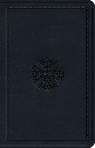 ESV Premium Gift Bible (TruTone, Navy, Mosaic Cross Design) - Imitation Leather