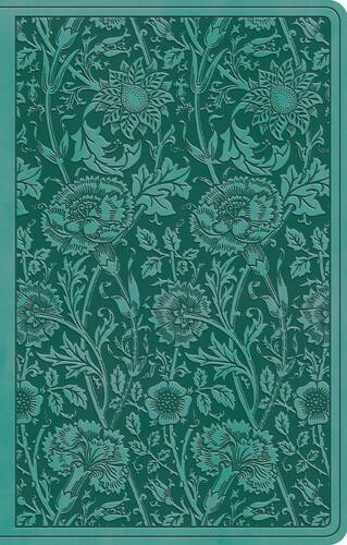 ESV Premium Gift Bible (TruTone, Teal, Floral Design) - Imitation Leather