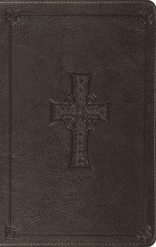 ESV Value Thinline Bible (TruTone, Charcoal, Celtic Cross Design) - Imitation Leather