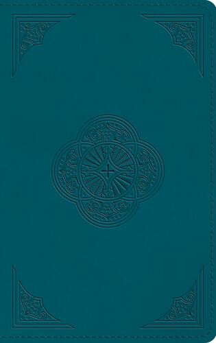 ESV Thinline Bible, Red Letter (TruTone, Deep Teal, Rotunda Design) - Imitation Leather With ribbon marker(s)
