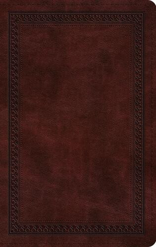 ESV Thinline Bible, Red Letter (TruTone, Mahogany, Border Design) - Imitation Leather With ribbon marker(s)