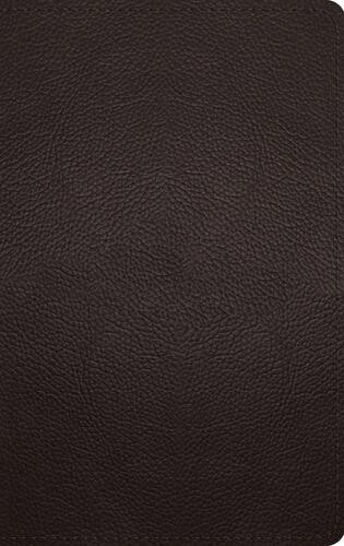 ESV Thinline Bible, Red Letter (Buffalo Leather, Deep Brown) - Genuine Leather With ribbon marker(s)