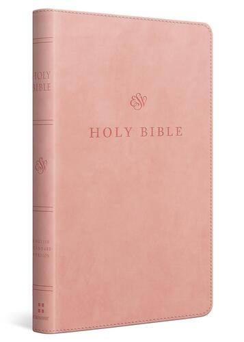 ESV Premium Church Bible, Large Print, Red Letter (TruTone, Blush Rose) - Imitation Leather With ribbon marker(s)