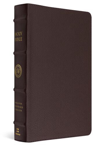 ESV Heirloom Bible, Gloria Dei: Single Column Edition (Calfskin, Mahogany) - Genuine Leather With ribbon marker(s)