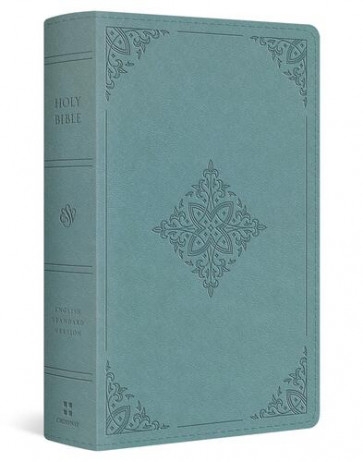 ESV Single Column Heritage Bible (TruTone, Paris Sky, Fleur-de-lis Design) - Imitation Leather With ribbon marker(s)