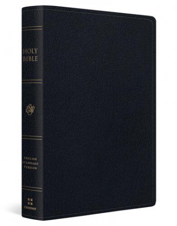ESV Giant Print Bible, Red Letter (Genuine Leather, Black) - Genuine Leather With ribbon marker(s)