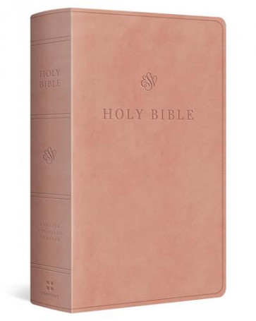 ESV Giant Print Personal Size Bible, Red Letter (TruTone, Blush Rose) - Imitation Leather With ribbon marker(s)