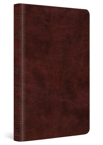 ESV Large Print Thinline Bible (TruTone, Mahogany) - Imitation Leather With ribbon marker(s)