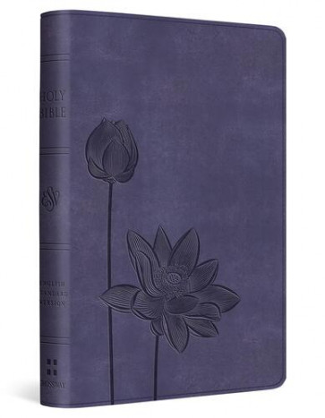 ESV Compact Bible (TruTone, Lavender, Bloom Design) - Imitation Leather With ribbon marker(s)