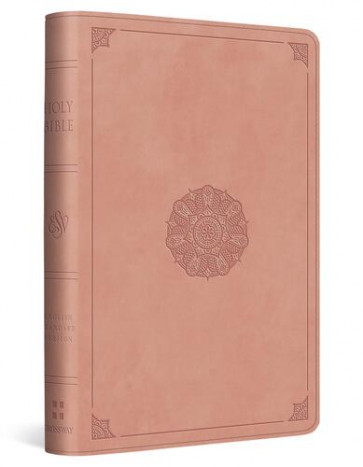 ESV Compact Bible, Red Letter (TruTone, Blush Rose, Emblem Design) - Imitation Leather With ribbon marker(s)