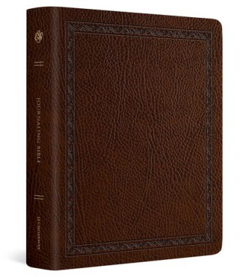 ESV Journaling Bible (Bonded Leather, Mocha, Threshold Design) - Bonded Leather With ribbon marker(s)