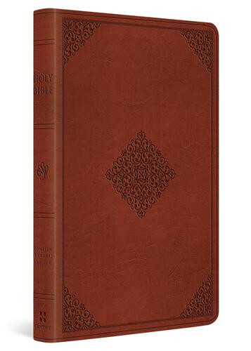 ESV Large Print Value Thinline Bible (TruTone, Tan, Ornament Design) - Imitation Leather
