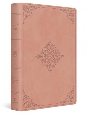 ESV Giant Print Value Thinline Bible (TruTone, Blush Rose, Fleur-de-lis Design) - Imitation Leather