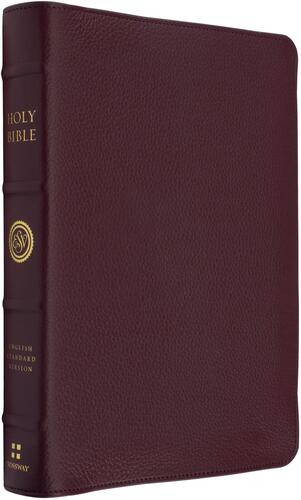 ESV Heirloom Bible, Alpha: Personal Size Edition (Calfskin, Bordeaux) - Genuine Leather With ribbon marker(s)