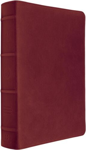 ESV Heirloom Bible, Veritas: Single Column Edition (Cowhide, Carmine Red) - Genuine Leather With ribbon marker(s)